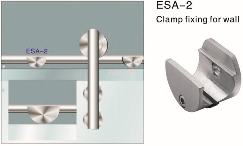 Schiebetür-Klemmbefestigung für Wand-Dorma-Design