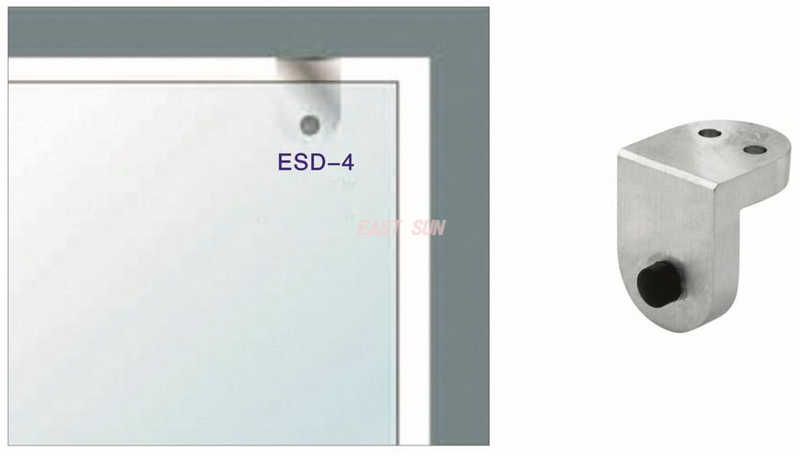 Robuster Glas-Drehtürstopper für die Oberpaneelmontage von Dorma MAB