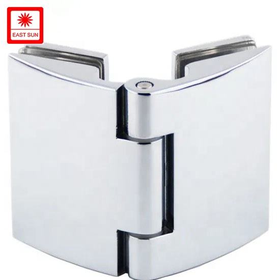 Rahmenlose Zink-Glas-Glas-Duschtürscharniere für 1/2″ – 3/8″ Glas