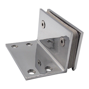 90 Grad Wandmontage, versetzte Rückplatte, Wand-zu-Glas-Duschtürscharnier für 1/2″ – 3/8″ Glas,