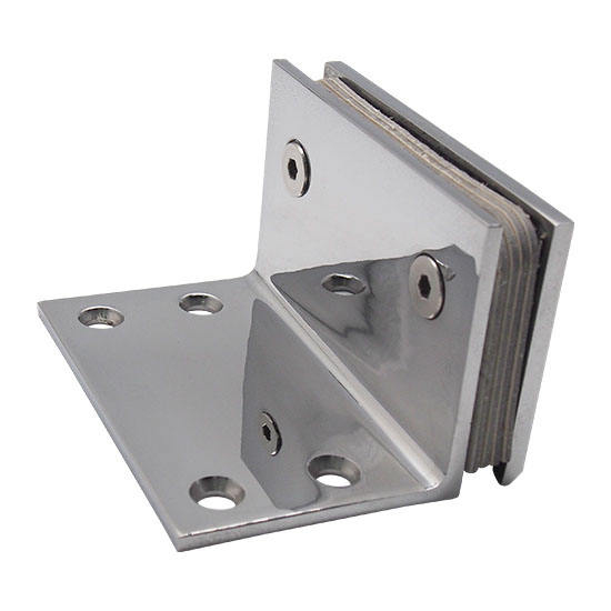 90 Grad Wandmontage, versetzte Rückplatte, Wand-zu-Glas-Duschtürscharnier für 1/2″ – 3/8″ Glas,