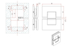 Um 180 Grad verstellbares Glas-zu-Glas-Duschtürscharnier für 1/2″ – 3/8″ Glas
