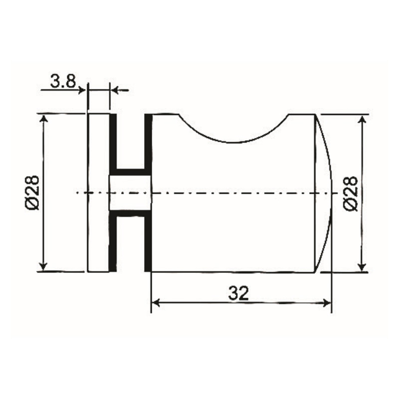 GDK-48-Duschtürknopf