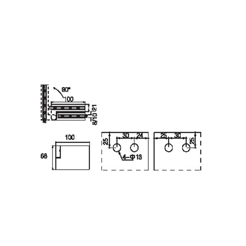 FSH-402R-Faltbare Duschscharniere