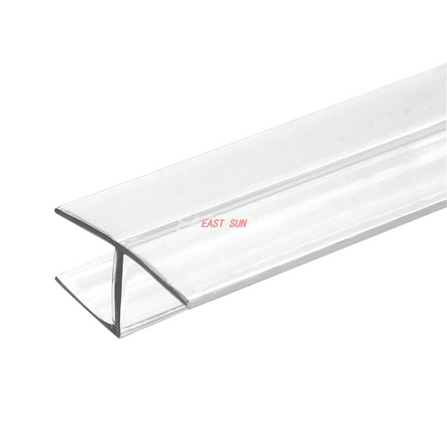 180 „H“-Anschlagpfosten aus Polycarbonat für 1/2“ (12 mm) Glas