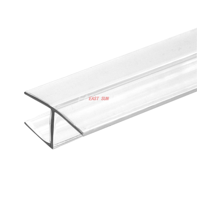 180 „H“-Anschlagpfosten aus Polycarbonat für 1/2“ (12 mm) Glas