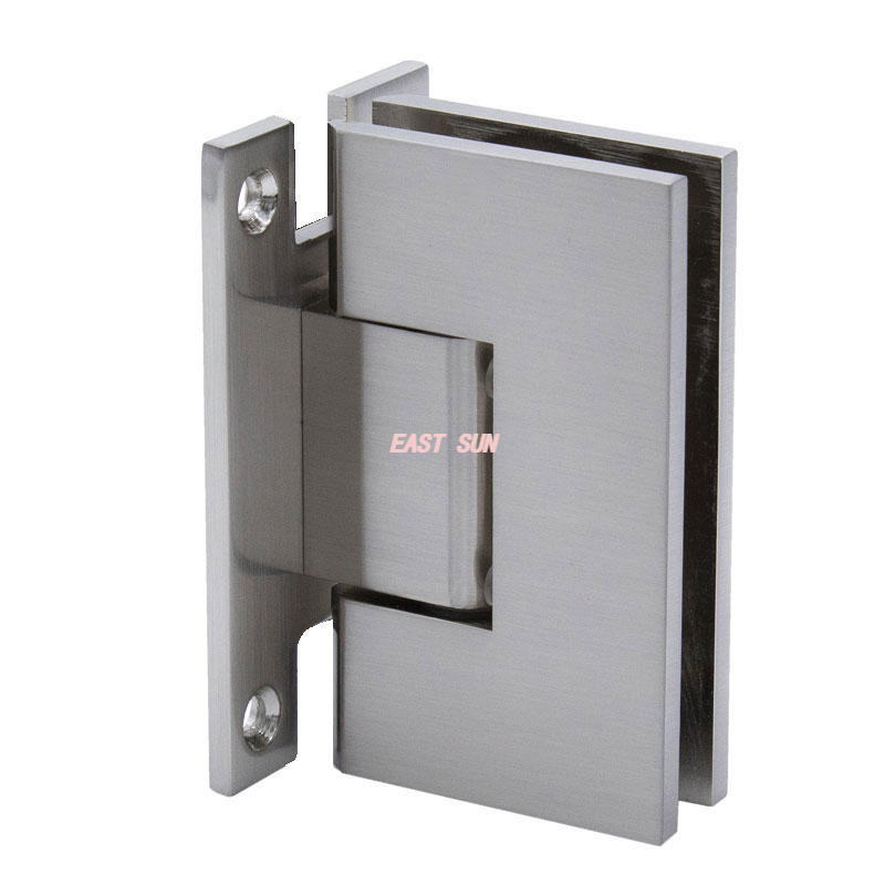 Robustes 90-Grad-H-Typ-Basiswand-zu-Glas-Duschtürscharnier für 1/2″ – 3/8″ Glas,