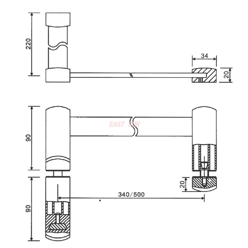 PD-009-Duschtürgriffe