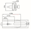Glastürschlösser Glasschlösser GHL-004A