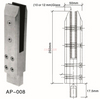 Spigot Duplex 2205 Verstellbarer Kanada-Glaszapfen zur Bodenmontage für Schwimmbadzäune AP-008
