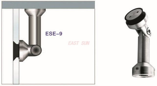 Glastrennwand, Glasverbinder, Wand-Glas-Verbinder