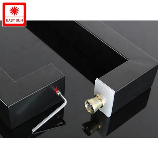 Quadratischer Edelstahl-Zuggriff, Glastür-Hardware-Zubehör, Möbel-Hardware-Türgriff
