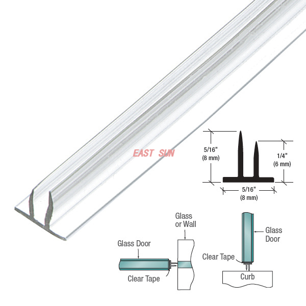 Doppelte Flossendichtung (Dual Durometer) mit vormontiertem Klebeband