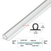 1/8' (3 mm) hohe Lampendichtung 