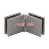 Verstellbarer quadratischer Glas-Glas-Clip aus antikem Messing 
