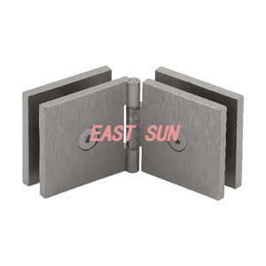 Verstellbarer quadratischer Glas-Glas-Clip aus antikem Messing 