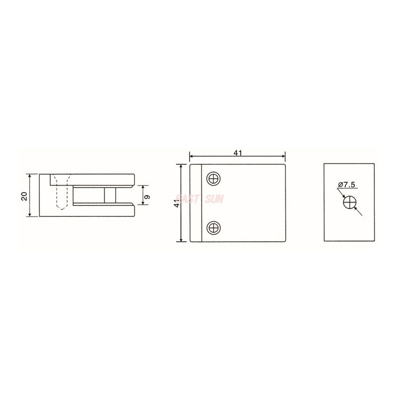 GBF-003FS-Handlaufbeschläge