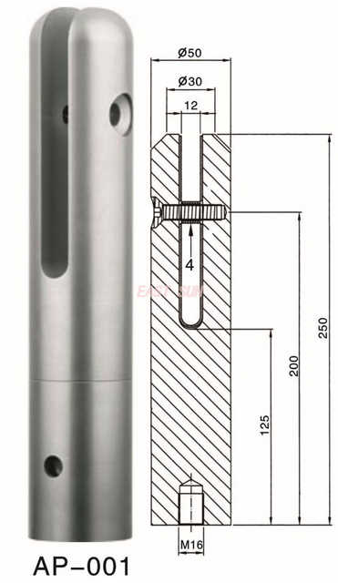 Seitlich montierter Poolzaun, Glaszapfen, schwarze Balustrade, Glasgeländer, einseitig montiert
