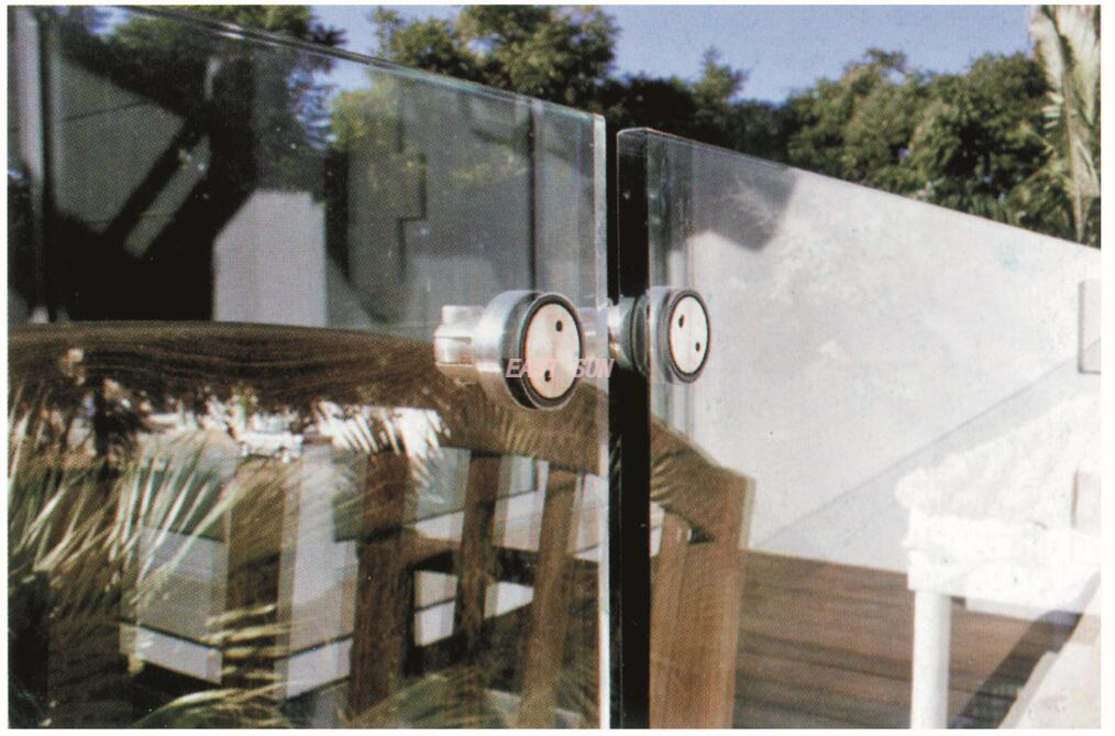 Glastrennwand, Glasverbinder, Glas-zu-Glas-Verbinder