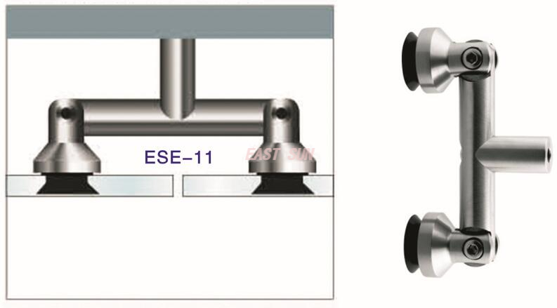 Glastrennwand-Glasverbinder Wand-Glas-Klemmverbinder