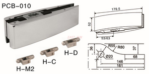 Patchbeschläge Drehtür Dorma PCB-010