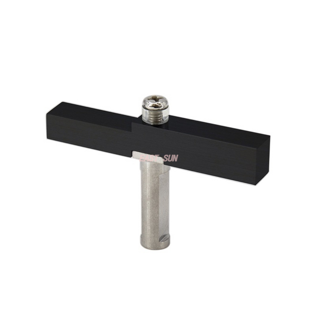 Schwarzer Adapterblock für Pivot-Scharniere