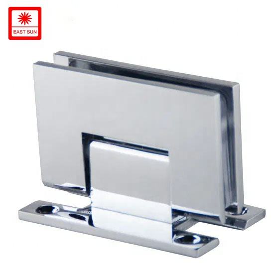 90-Grad-Chrom-H-Typ-Basis-Wand-zu-Glas-Duschtürscharnier für 1/2″ – 3/8″ Glas