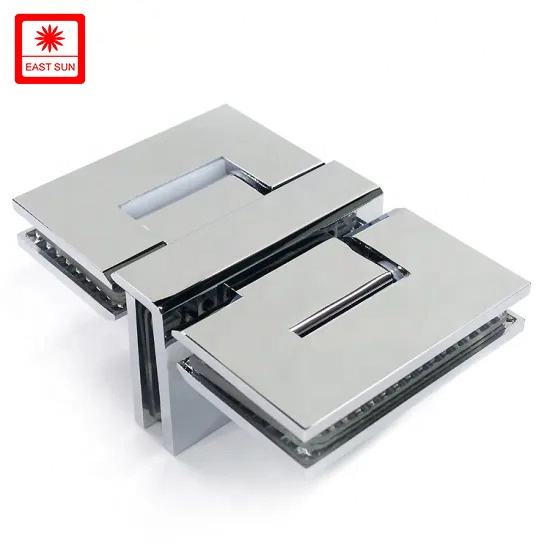 90-Grad-Dreiwege-Wand-zu-Glas-Duschtürscharnier für 1/2″ – 3/8″ Glas