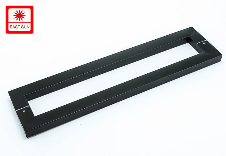Quadratischer Edelstahl-Zuggriff, Glastür-Hardware-Zubehör, Möbel-Hardware-Türgriff