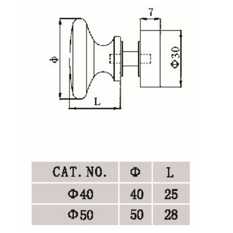 GDK-1001-2 – Duschtürknauf