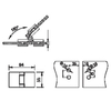 FSH-302-Faltbare Duschscharniere