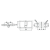 ESH-612-R-Selbstaufstellende Scharniere aus Messing