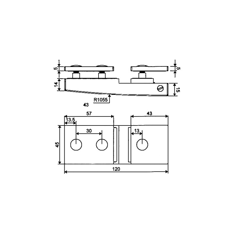 ESD-1004-Selbstaufstellende Scharniere aus Messing