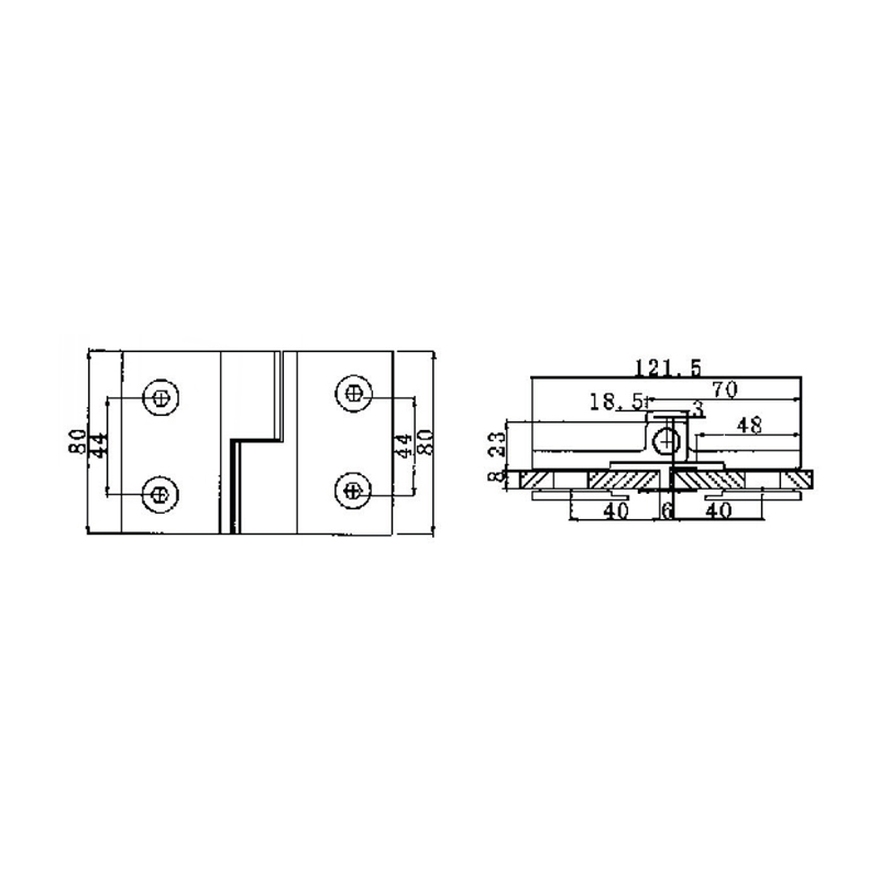 RSH-302L-Selbstaufstellende Scharniere aus Messing