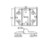 RSH-402L-Selbstaufstellende Scharniere aus Messing