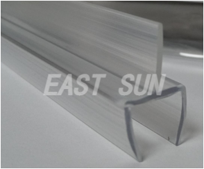 Einteilige Unterschiene mit integriertem Wischtuch für 10 mm (3/8') Glas