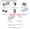 Deluxe 180-Grad-Bypass-Schiebetürsystem der Cambridge-Serie mit zwei Türen