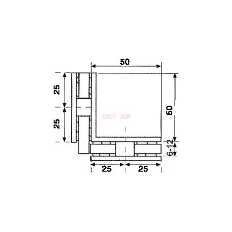 ESH-615-Selbstaufstellende Scharniere aus Messing