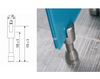 Toilettentrennwand aus Edelstahl, verstellbare Glastür, Stützbein, Hotel, Bürogebäude, Einkaufszentrum, Toilettentrennwand