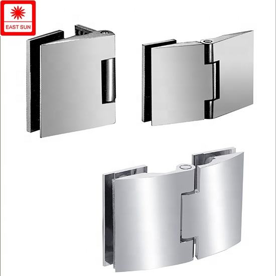 Rahmenlose Zink-Glas-Glas-Duschtürscharniere für 1/2″ – 3/8″ Glas