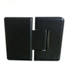 Robuste mattschwarze 180-Grad-Glas-Glas-Duschtürscharniere für 1/2″ – 3/8″ Glas