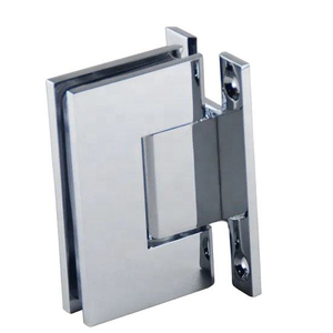 90-Grad-Chrom-H-Typ-Basis-Wand-zu-Glas-Duschtürscharnier für 1/2″ – 3/8″ Glas