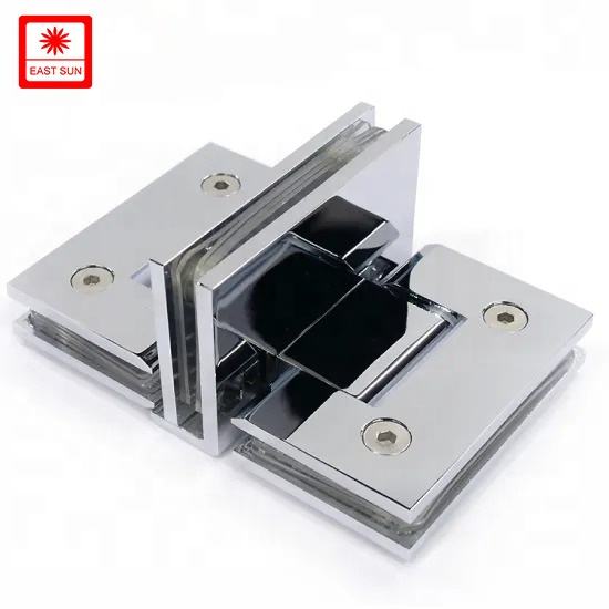 90-Grad-Dreiwege-Wand-zu-Glas-Duschtürscharnier für 1/2″ – 3/8″ Glas