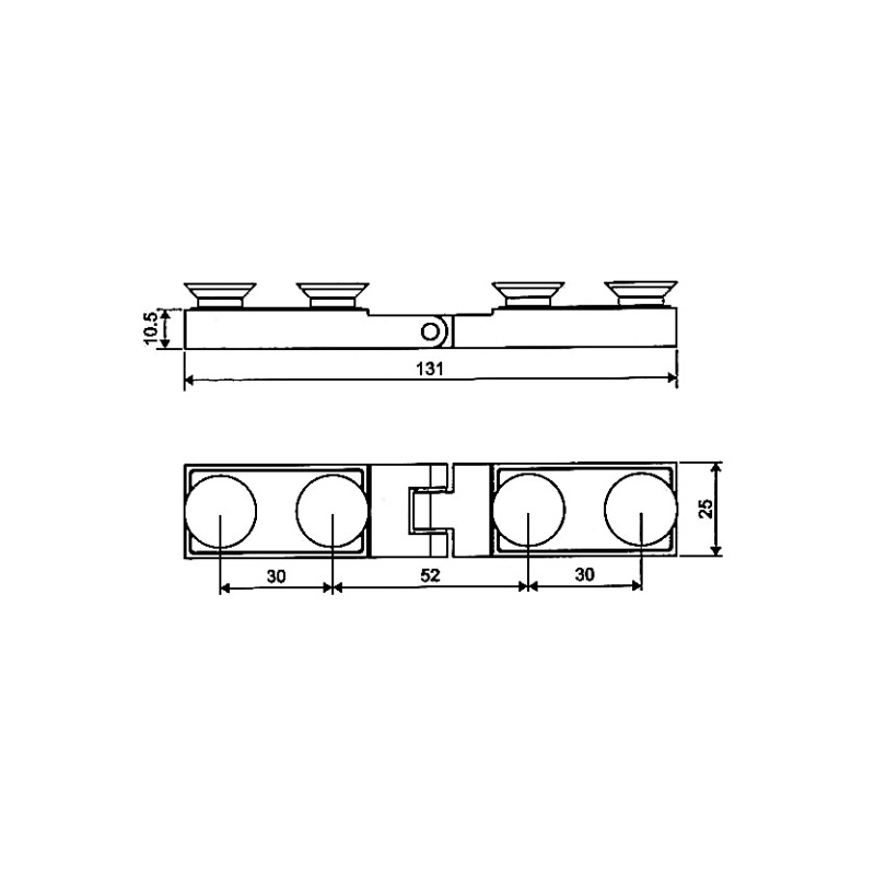 ESD-1005-Selbstaufstellende Scharniere aus Messing