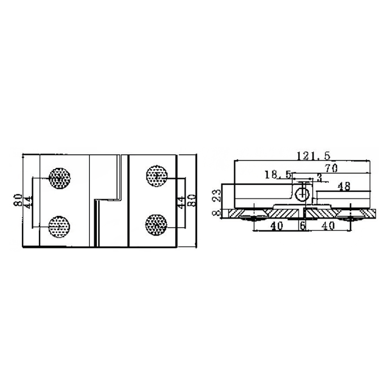 RSH-202L-Selbstaufstellende Scharniere aus Messing