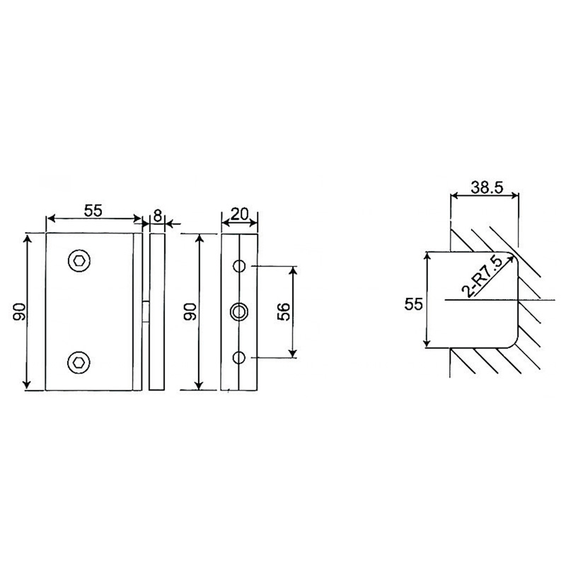 ESH-500A-Pivot Door-Serie