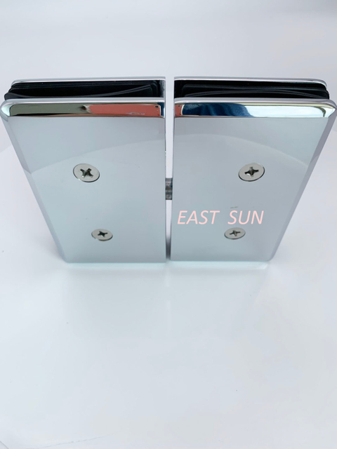 Glas-an-Glas-Montagescharnier der Senior Prima-Serie aus poliertem Chrom