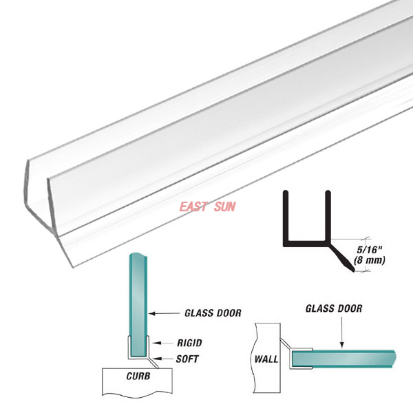 Versiegeln und abwischen (Dual Durometer) für 3/8 Zoll (10 mm) Glas