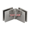 Verstellbarer quadratischer Glas-Glas-Clip aus antikem Messing 