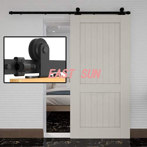 Hardware-Kit für Scheunentore zur oberen Montage – T-förmige Designrolle 